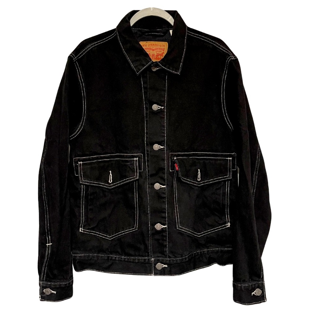 Levi’s Black w/ White Stitching Trucker Jacket